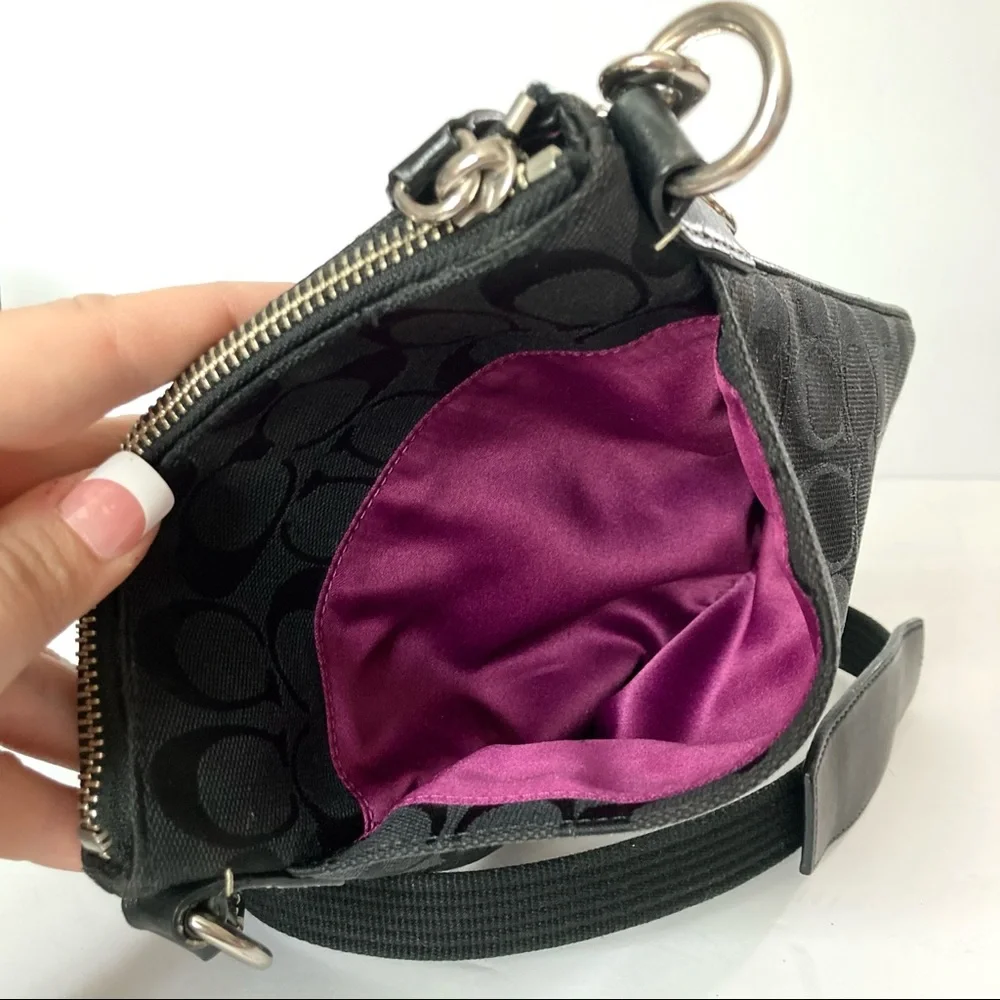 Coach Black Signature Crossbody Bag